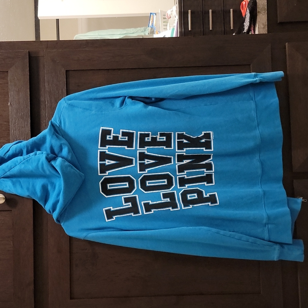 Pink brand zip up hoodie